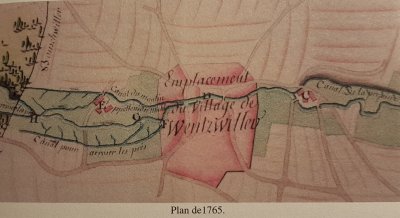 Map of Wentzwiller from 1765